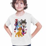 Fashion, accesorii si bijuterii - Copii - Imbracaminte copii - Tricouri copii - Tricou Copii Baieti Taffy Paienjenel Bluey Garda Felina Kion Catelusi Constructori CoolTrend, alb, marime L Copii - Infinity.ro