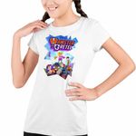Fashion, accesorii si bijuterii - Copii - Imbracaminte copii - Tricouri copii - Tricou Copii Fete Hamster Gretel Desen Animat CoolTrend, alb, marime XL Copii - Infinity.ro