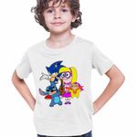 Fashion, accesorii si bijuterii - Copii - Imbracaminte copii - Tricouri copii - Tricou Copii Baieti Hamster Gretel Sonic Stitch CoolTrend, alb, marime XL Copii - Infinity.ro
