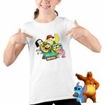 Fashion, accesorii si bijuterii - Copii - Imbracaminte copii - Tricouri copii - Tricou Copii Fete Familia Green la Oras Desene CoolTrend, alb, marime M Copii - Infinity.ro