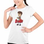 Fashion, accesorii si bijuterii - Copii - Imbracaminte copii - Tricouri copii - Tricou Copii Fete StuGo Chip Tabara de Vara CoolTrend, alb, marime XL Copii - Infinity.ro