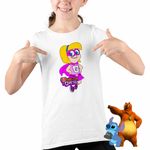 Fashion, accesorii si bijuterii - Copii - Imbracaminte copii - Tricouri copii - Tricou Copii Fete Hamster Gretel Super Eroi Gretal CoolTrend, alb, marime L Copii - Infinity.ro