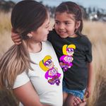 Fashion, accesorii si bijuterii - Copii - Imbracaminte copii - Tricouri copii - Tricou Copii Fete Hamster Gretel Super Eroi Gretal CoolTrend, alb, marime L Copii - Infinity.ro