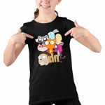 Fashion, accesorii si bijuterii - Copii - Imbracaminte copii - Tricouri copii - Tricou Copii Fete Kiff Toata Echipa CoolTrend, negru, marime L Copii - Infinity.ro