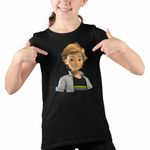 Fashion, accesorii si bijuterii - Copii - Imbracaminte copii - Tricouri copii - Tricou Copii Fete Adrien Agreste Miraculous Buburuza Noir CoolTrend, negru, marime XL Copii - Infinity.ro