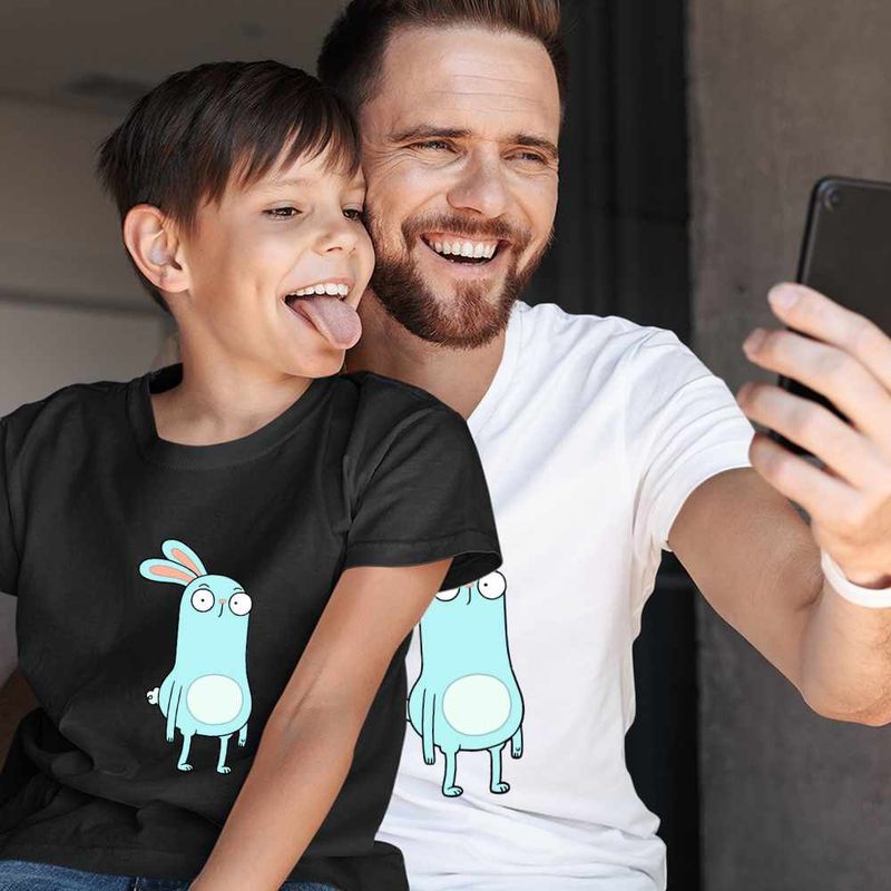 Fashion, accesorii si bijuterii - Copii - Imbracaminte copii - Tricouri copii - Tricou Copii Baieti Barry Buns Kiff Desen Animat CoolTrend, alb, marime XL Copii - Infinity.ro