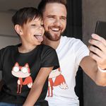 Fashion, accesorii si bijuterii - Copii - Imbracaminte copii - Tricouri copii - Tricou Copii Baieti Candle Fox Kiff Dublat CoolTrend, alb, marime XS Copii - Infinity.ro