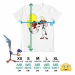 Fashion, accesorii si bijuterii - Copii - Imbracaminte copii - Tricouri copii - Tricou Copii Fete Speedy Gonzales Slowpoke Rodriguez, alb, marime XL Copii - Infinity.ro