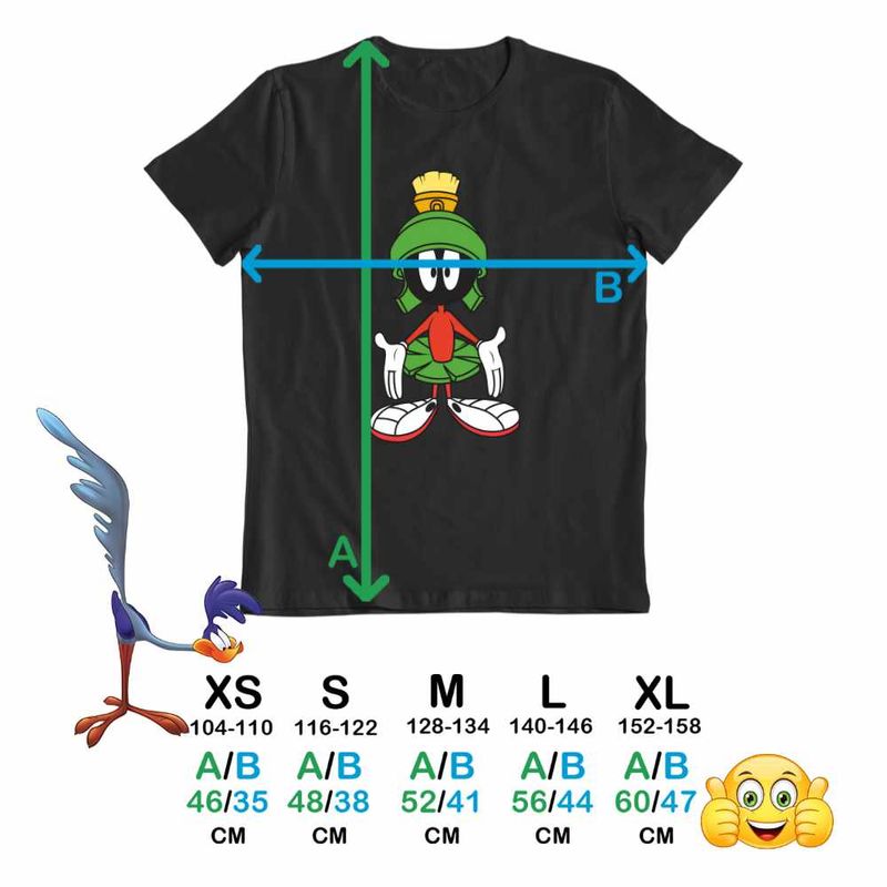 Fashion, accesorii si bijuterii - Copii - Imbracaminte copii - Tricouri copii - Tricou Copii Baieti Marvin Martianul, negru, marime S Copii - Infinity.ro