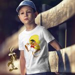 Fashion, accesorii si bijuterii - Copii - Imbracaminte copii - Tricouri copii - Tricou Copii Baieti Speedy Gonzalez Looney Tunes, alb, marime XL Copii - Infinity.ro