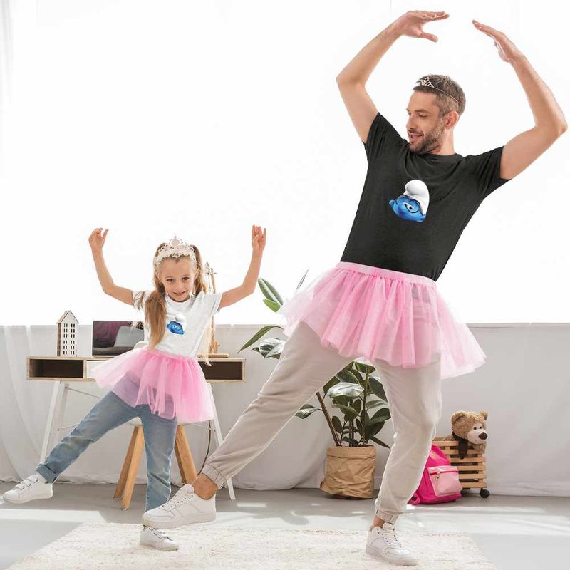 Fashion, accesorii si bijuterii - Copii - Imbracaminte copii - Tricouri copii - Tricou Copii Fete Strumfii Istetul CoolTrend, negru, marime L Copii - Infinity.ro