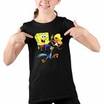 Fashion, accesorii si bijuterii - Copii - Imbracaminte copii - Tricouri copii - Tricou Copii Fete Speedy Gonzales SpongeBob Road Runner, negru, marime XL Copii - Infinity.ro