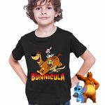 Fashion, accesorii si bijuterii - Copii - Imbracaminte copii - Tricouri copii - Tricou Copii Baieti Bunnicula Draculas Vampirul Iepuras CoolTrend, negru, marime XL Copii - Infinity.ro