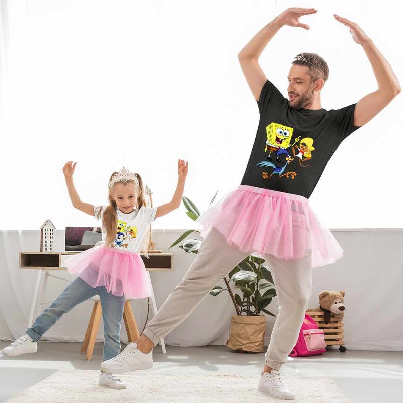 Fashion, accesorii si bijuterii - Copii - Imbracaminte copii - Tricouri copii - Tricou Copii Fete Speedy Gonzales SpongeBob Road Runner, negru, marime XL Copii - Infinity.ro
