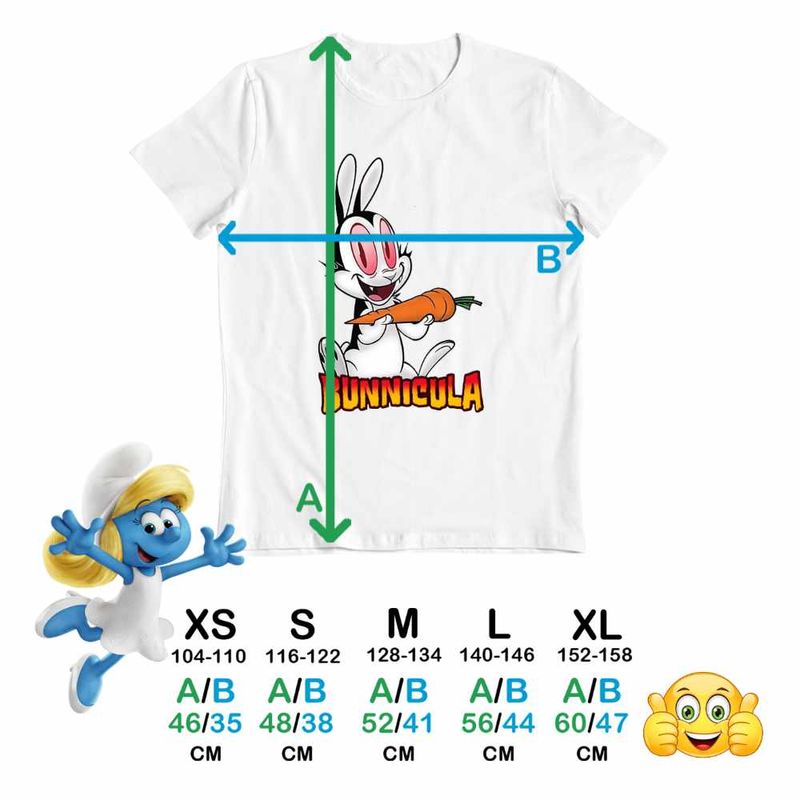Fashion, accesorii si bijuterii - Copii - Imbracaminte copii - Tricouri copii - Tricou Copii Fete Draculas Vampirul Iepuras CoolTrend, alb, marime L Copii - Infinity.ro