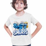 Fashion, accesorii si bijuterii - Copii - Imbracaminte copii - Tricouri copii - Tricou Copii Baieti Strumfii Aventuri CoolTrend, alb, marime XS Copii - Infinity.ro