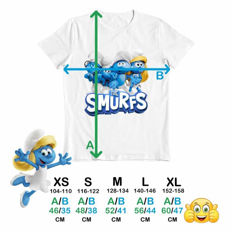 Fashion, accesorii si bijuterii - Copii - Imbracaminte copii - Tricouri copii - Tricou Copii Baieti Strumfii Aventuri CoolTrend, alb, marime XS Copii - Infinity.ro