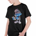 Fashion, accesorii si bijuterii - Copii - Imbracaminte copii - Tricouri copii - Tricou Copii Baieti Strumfii Detectiv Sherlock CoolTrend, negru, marime XS Copii - Infinity.ro
