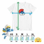 Fashion, accesorii si bijuterii - Copii - Imbracaminte copii - Tricouri copii - Tricou Copii Baieti Pixel Art Papa Strumf CoolTrend, alb, marime S Copii - Infinity.ro