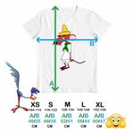 Fashion, accesorii si bijuterii - Copii - Imbracaminte copii - Tricouri copii - Tricou Copii Baieti Rodriguez Slowpoke Speedy Gonzales, alb, marime L Copii - Infinity.ro