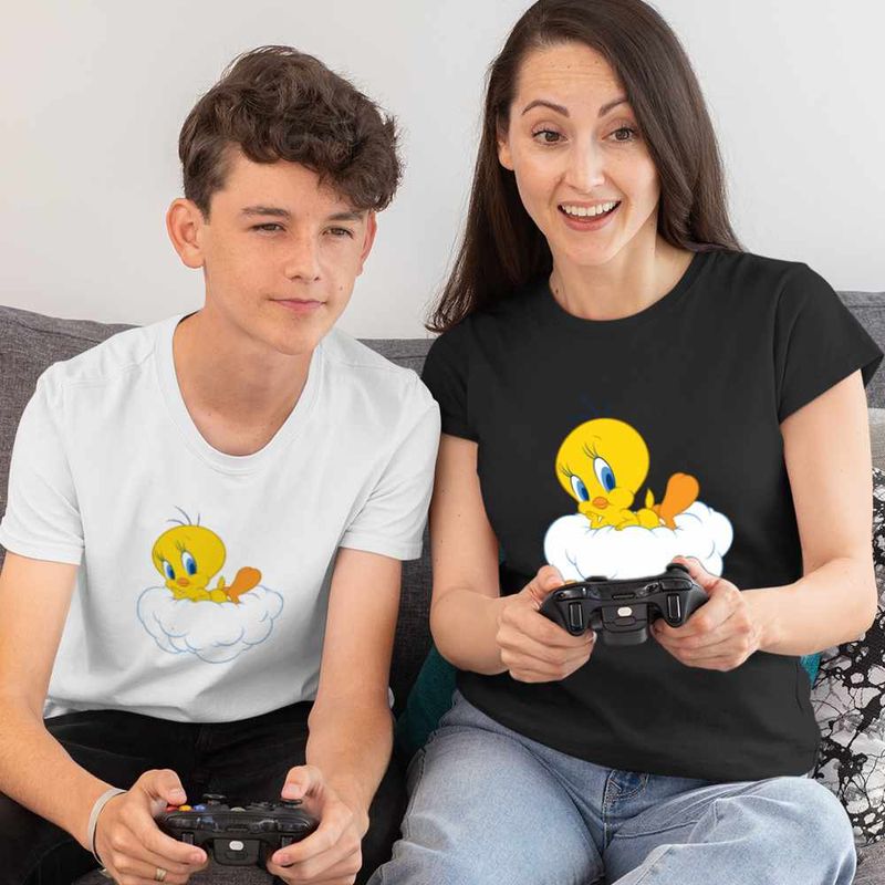 Fashion, accesorii si bijuterii - Copii - Imbracaminte copii - Tricouri copii - Tricou Copii Baieti Tweety Norisor CoolTrend, negru, marime S Copii - Infinity.ro