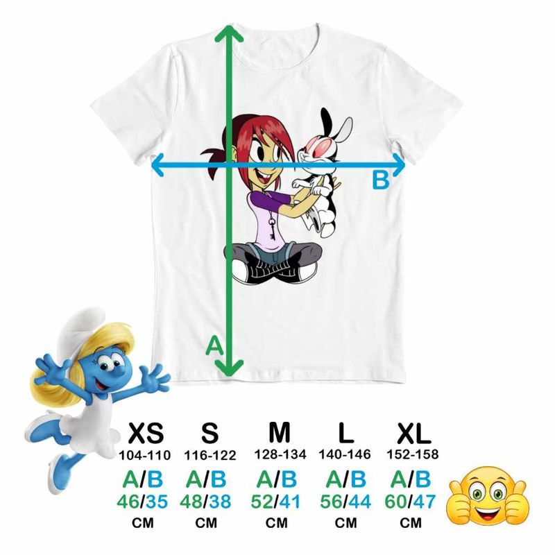 Fashion, accesorii si bijuterii - Copii - Imbracaminte copii - Tricouri copii - Tricou Copii Fete Mina Draculas Vampirul Iepuras CoolTrend, alb, marime XS Copii - Infinity.ro