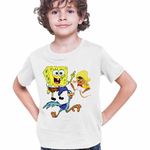 Fashion, accesorii si bijuterii - Copii - Imbracaminte copii - Tricouri copii - Tricou Copii Baieti Speedy Gonzales SpongeBob Road Runner, alb, marime XS Copii - Infinity.ro