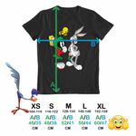 Fashion, accesorii si bijuterii - Copii - Imbracaminte copii - Tricouri copii - Tricou Copii Fete Marvin Bugs Bunny Tweety Warner Bros, negru, marime M Copii - Infinity.ro