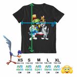 Fashion, accesorii si bijuterii - Copii - Imbracaminte copii - Tricouri copii - Tricou Copii Fete Marvin Strumfii Tom Jerry Martian Bucatar, negru, marime S Copii - Infinity.ro