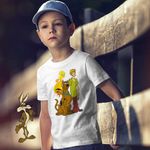 Fashion, accesorii si bijuterii - Copii - Imbracaminte copii - Tricouri copii - Tricou Copii Baieti Speedy Gonzales Scooby Doo Tweety, alb, marime S Copii - Infinity.ro