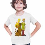 Fashion, accesorii si bijuterii - Copii - Imbracaminte copii - Tricouri copii - Tricou Copii Baieti Speedy Gonzales Scooby Doo Tweety, alb, marime S Copii - Infinity.ro