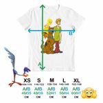 Fashion, accesorii si bijuterii - Copii - Imbracaminte copii - Tricouri copii - Tricou Copii Baieti Speedy Gonzales Scooby Doo Tweety, alb, marime S Copii - Infinity.ro