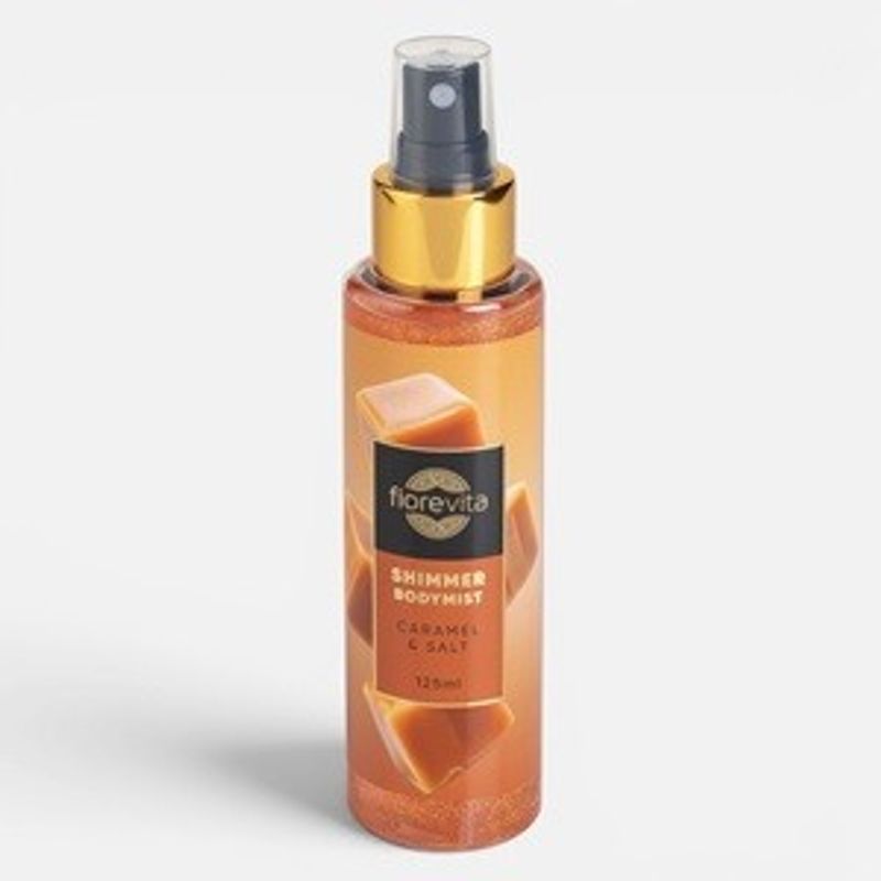 Ingrijire personala si Cosmetice - Ingrijire personala - Ingrijire corp - Tratamente ingrijire corp - Body Mist cu Aroma Caramel Sarat si Glitter, 125 ml - Infinity.ro
