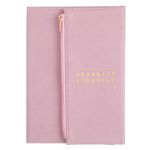 Carti si Birotica - Papetarie - Agende si calendare - Agende si carnete - Agenda A5 cu Husa cu Fermoar, 96 File, Roz - Infinity.ro