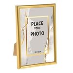 Casa si Gradina - Decoratiuni - Obiecte decorative - Accesorii decorative - Rama foto decorativa aurie 30x42cm, metal, pentru perete - Infinity.ro