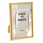 Casa si Gradina - Decoratiuni - Obiecte decorative - Accesorii decorative - Rama foto decorativa aurie 30x42cm, metal, pentru perete - Infinity.ro