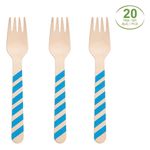Casa si Gradina - Bucatarie si vesela - Vesela si tacamuri - Tacamuri si seturi - Furculite din lemn pentru petreceri - Set de 20 buc - Infinity.ro