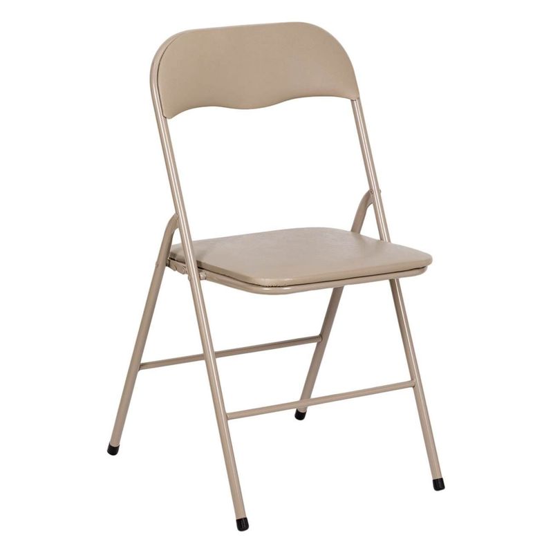 Casa si Gradina - Mobilier - Scaune si fotolii - Scaune - Scaun Metalic Pliabil Taupe 47x43.5x80cm - Infinity.ro