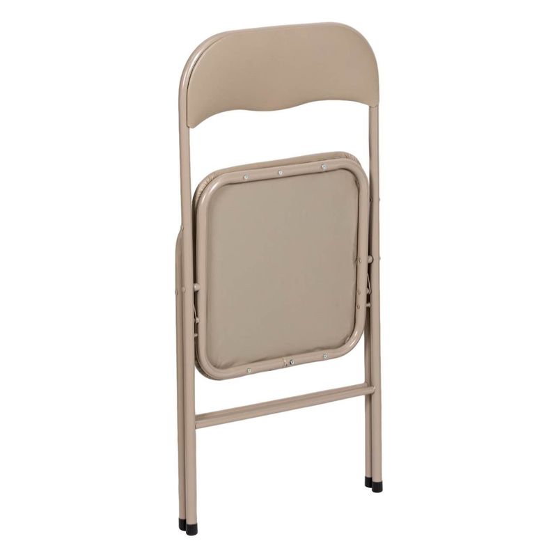 Casa si Gradina - Mobilier - Scaune si fotolii - Scaune - Scaun Metalic Pliabil Taupe 47x43.5x80cm - Infinity.ro