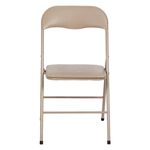 Casa si Gradina - Mobilier - Scaune si fotolii - Scaune - Scaun Metalic Pliabil Taupe 47x43.5x80cm - Infinity.ro