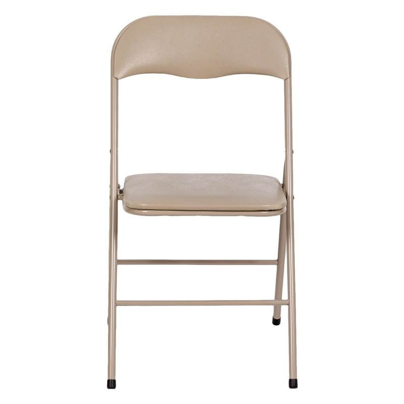 Casa si Gradina - Mobilier - Scaune si fotolii - Scaune - Scaun Metalic Pliabil Taupe 47x43.5x80cm - Infinity.ro