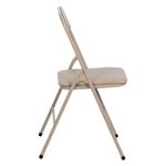 Casa si Gradina - Mobilier - Scaune si fotolii - Scaune - Scaun Metalic Pliabil Taupe 47x43.5x80cm - Infinity.ro