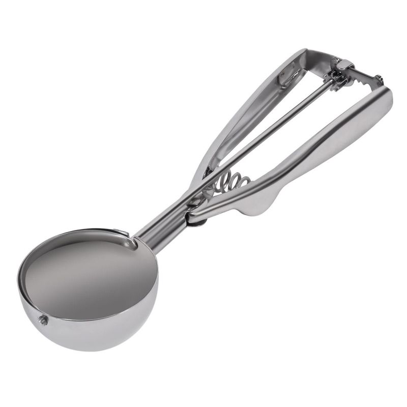 Casa si Gradina - Bucatarie si vesela - Ustensile bucatarie - Polonice, linguri si clesti de bucatarie - Lingura Metalica pentru Inghetata cu Mecanism 21cm - Infinity.ro