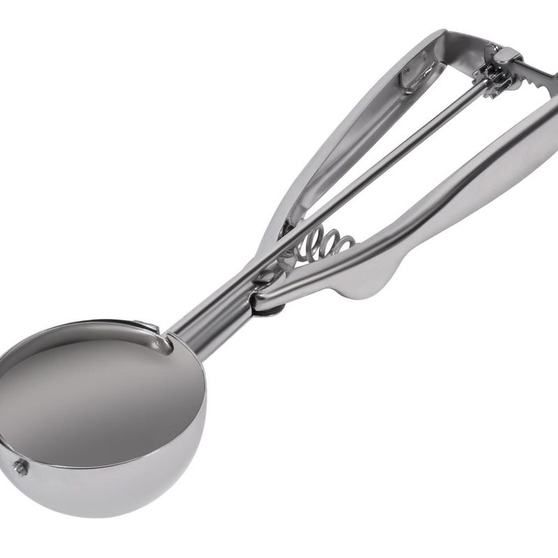 Casa si Gradina - Bucatarie si vesela - Ustensile bucatarie - Polonice, linguri si clesti de bucatarie - Lingura Metalica pentru Inghetata cu Mecanism 21cm - Infinity.ro