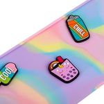 Carti si Birotica - Rechizite - Penare - Penar din Silicon Rainbow cu 4 Insigne Decorative, 18x5x6.7cm - Infinity.ro