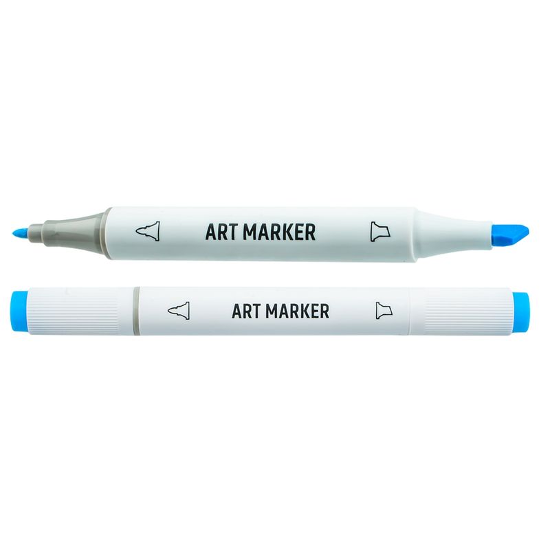 Carti si Birotica - Birotica - Instrumente de scris - Markere si carioci - Set 36 Markere Grafice cu Alcool S-COOL, Doua Capete 3mm-6mm (Subtire si Tesit), Cutie Plastica cu Maner - Infinity.ro