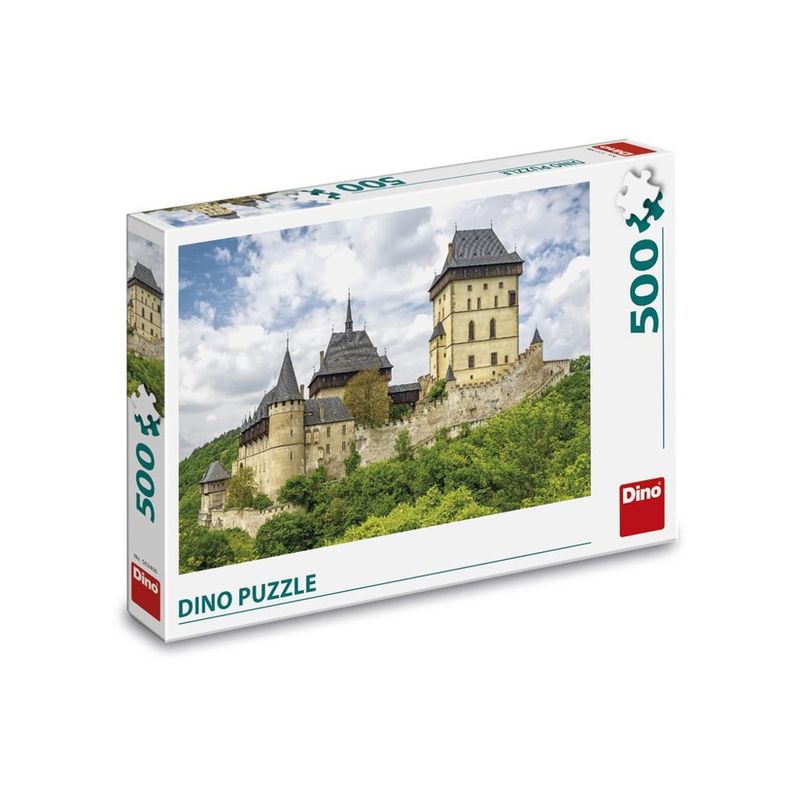 Jucarii, Copii si Bebe - Jucarii si jocuri - Jocuri si puzzle - Puzzle - Puzzle 500 Piese DINO TOYS Castelul Karlstejn Cehia, Peisaj Istoric, Format Orizontal 47 x 33 cm, Fabricat in Cehia - Infinity.ro
