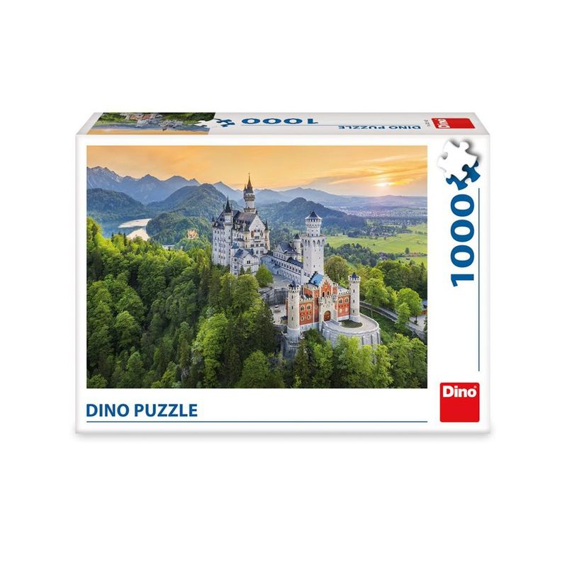 Jucarii, Copii si Bebe - Jucarii si jocuri - Jocuri si puzzle - Puzzle - Puzzle 1000 Piese DINO TOYS Castelul Neuschwanstein Bavaria, Peisaj de Basm, Format Orizontal 66 x 47 cm - Infinity.ro