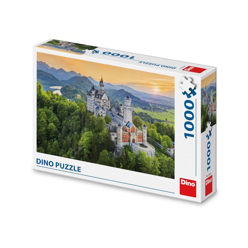 Jucarii, Copii si Bebe - Jucarii si jocuri - Jocuri si puzzle - Puzzle - Puzzle 1000 Piese DINO TOYS Castelul Neuschwanstein Bavaria, Peisaj de Basm, Format Orizontal 66 x 47 cm - Infinity.ro