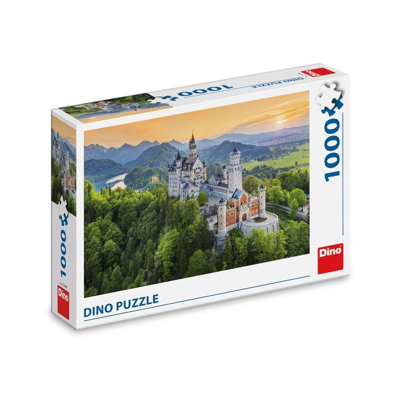 Jucarii, Copii si Bebe - Jucarii si jocuri - Jocuri si puzzle - Puzzle - Puzzle 1000 Piese DINO TOYS Castelul Neuschwanstein Bavaria, Peisaj de Basm, Format Orizontal 66 x 47 cm - Infinity.ro